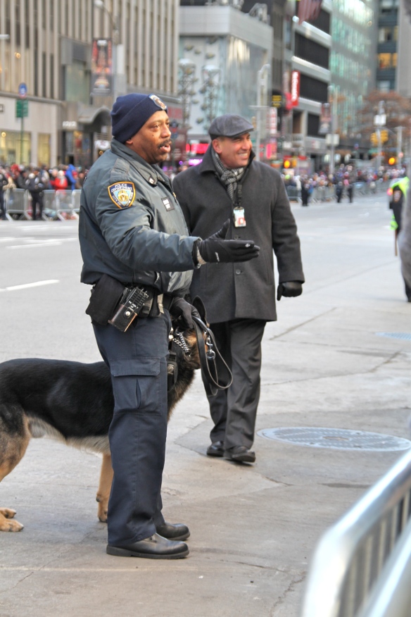 New York's Finest right before the parade stared.